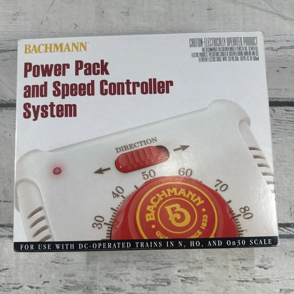 Bachmann 44212Power Pack w/Speed Controller DC Trains : N / HO / On30 Scale